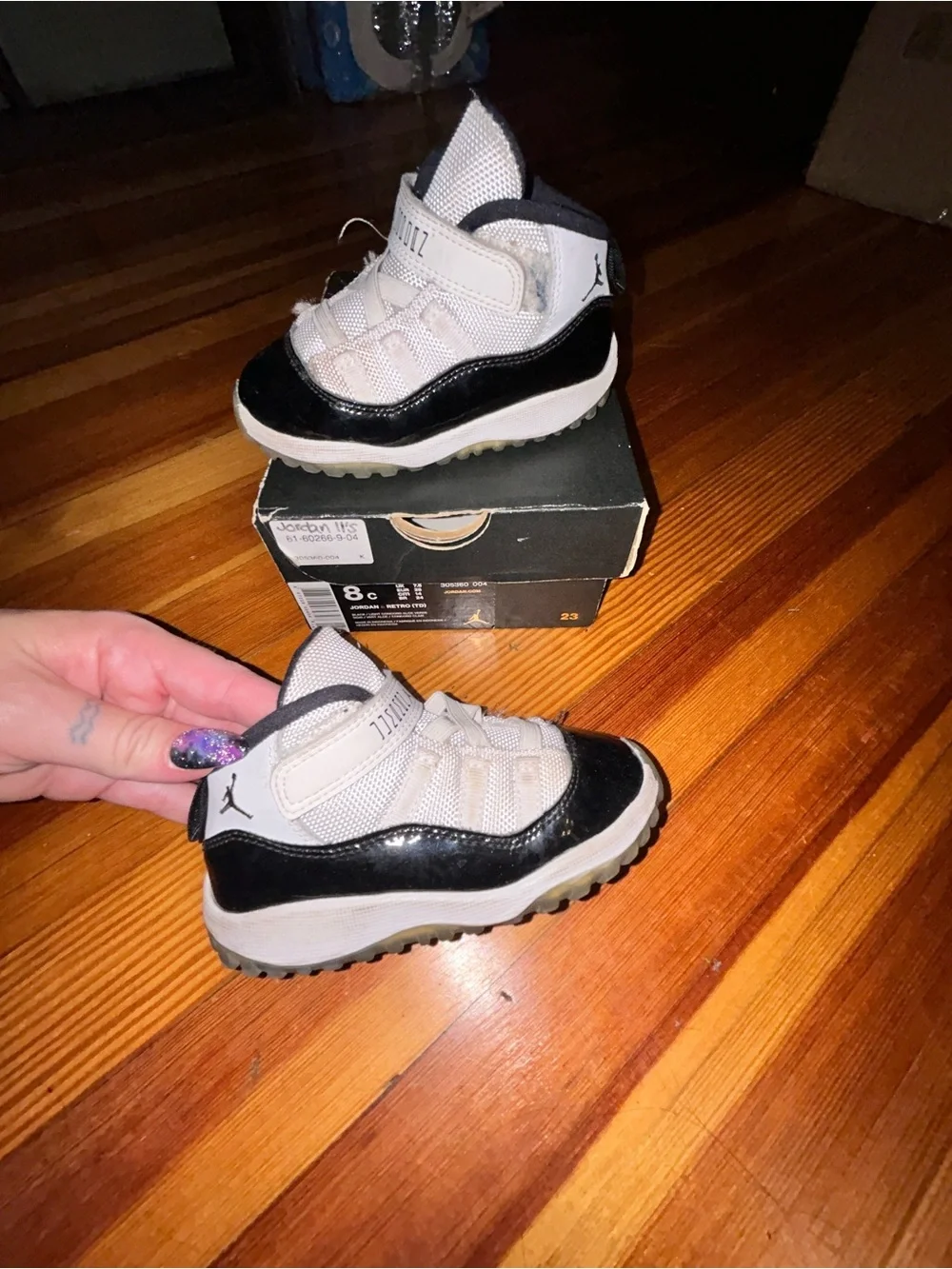 Jordan Toddler Black and White Low-Top Sneakers